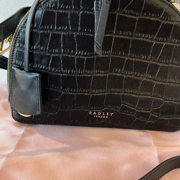 NWT RADLEY LONDON WOMEN’S ORCHARD ROAD FAUX CROC SMALL ZIP AROUND CROSSBODY BAG - Picture 3 of 11